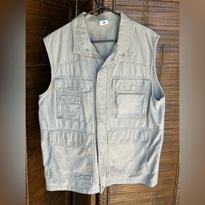 Columbia Sportswear Fishing Vest Hunting multi-Pockets khaki Mens Large Tactical